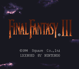 Final Fantasy III - General Leo Edition Title Screen